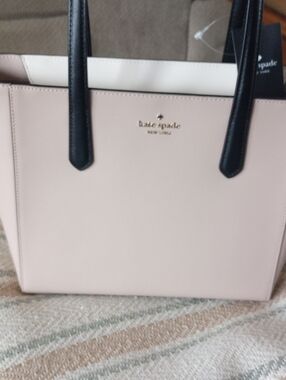 NWT Kate Spade Medium Tote K1006 Color Block Warm Beige